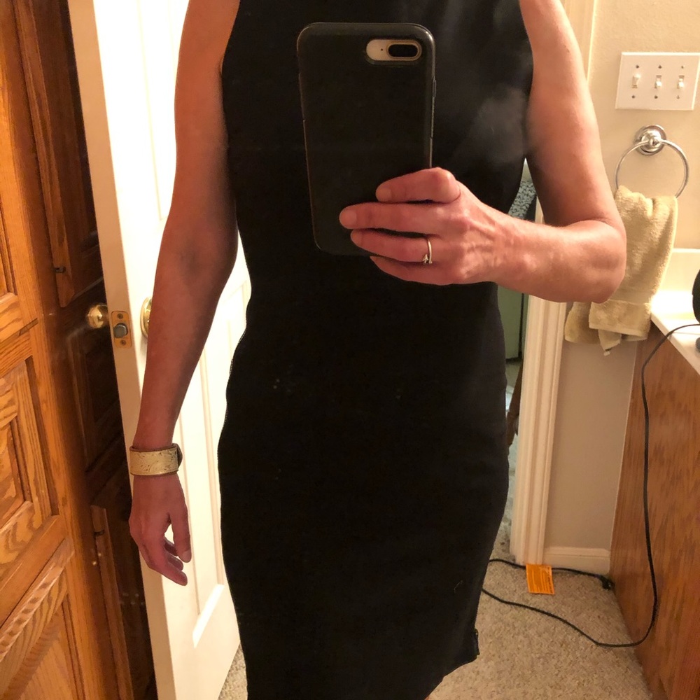 DVF sexy black dress